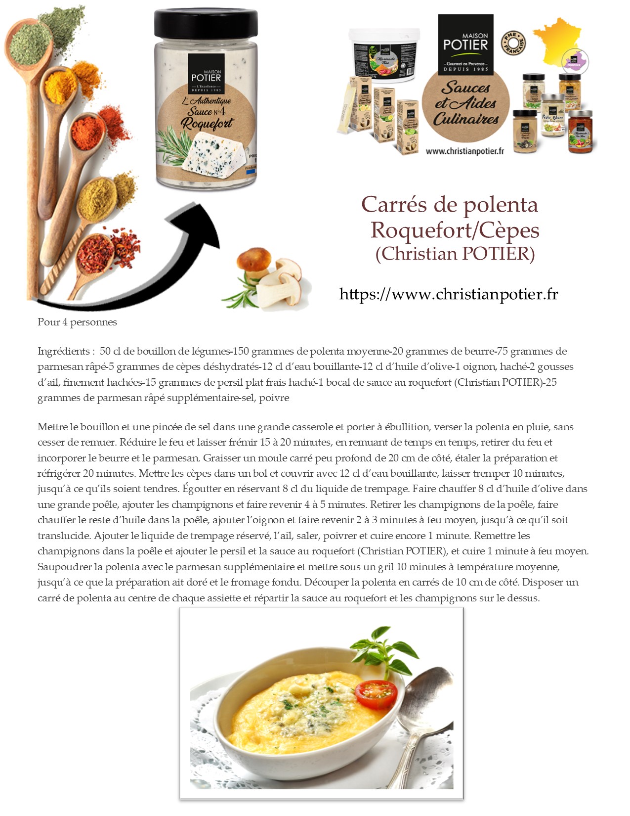 2022-Carrés de polenta sauce Roquefort Cèpes.jpg